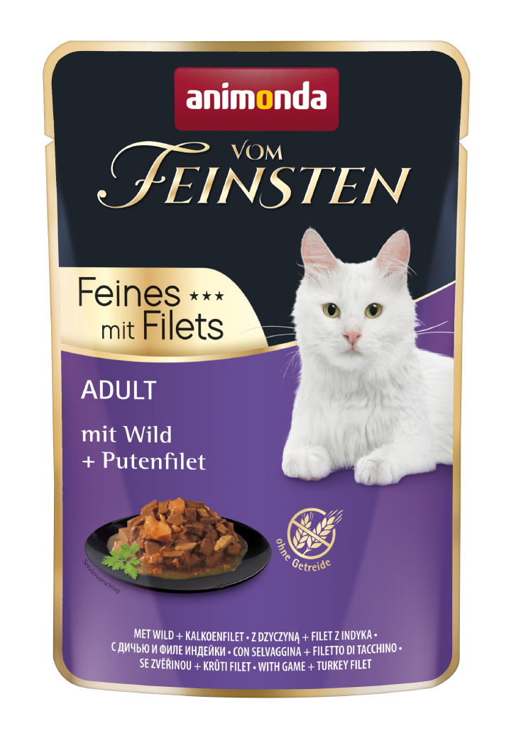 animonda Katzen-Nassfutter Filet Wild+Putenfilet